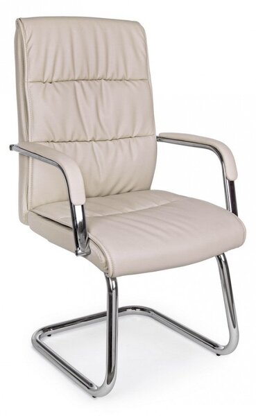 Set 2 Sedie Poltrone Attesa 58x60,5x101,5h cm da Ufficio Sydney Tortora