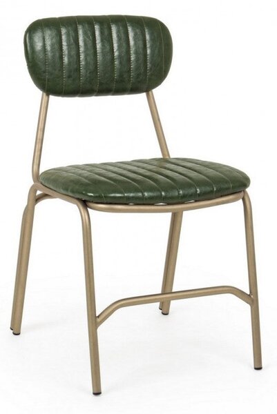 Set 2 Sedie 44x55x80h cm Addy Verde Scuro