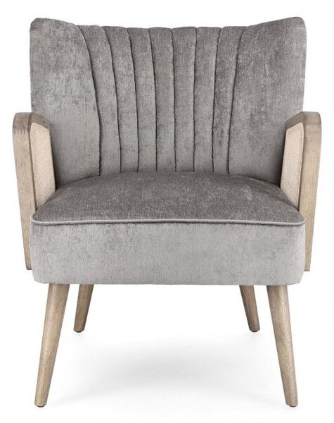 Poltrona 64x71x79h cm Virna Silver