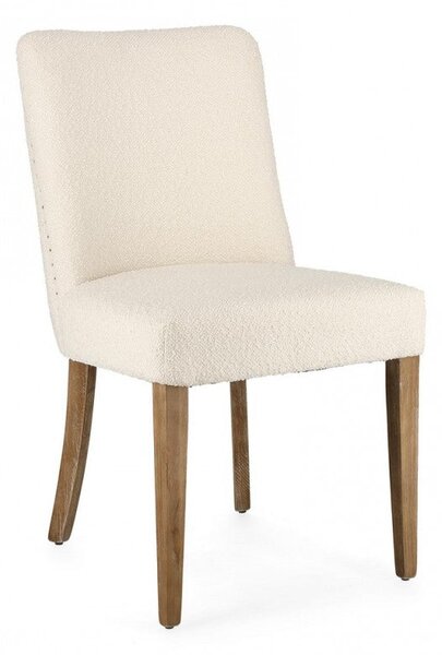 Set 2 Sedie 48x57x88h cm Beatriz Naturale Bouclè