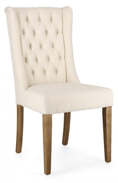 Set 2 Sedie 51x63x104h cm Columbia Naturale Bouclè