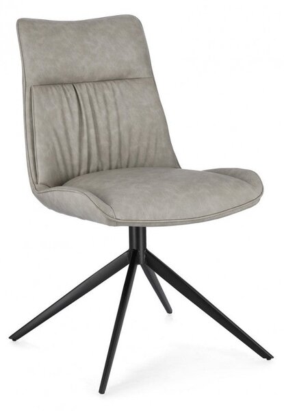 Set 2 Sedie 50x64x86h cm Jordan Pu Tortora