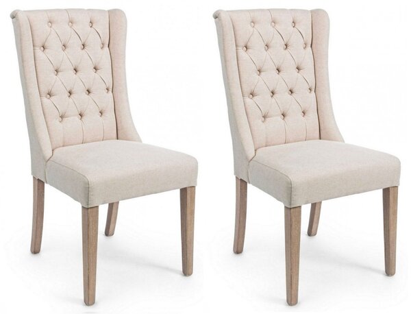 Set 2 Sedie 51x63x104h cm Columbia Beige
