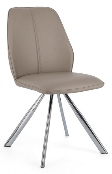 Set 4 Sedie 44x62x88h cm Maxwell Pu Tortora