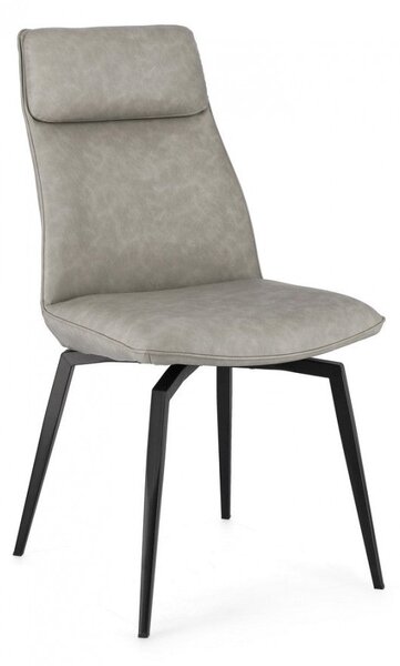 Set 2 Sedie 48x64x92h cm Lawrence Pu Tortora