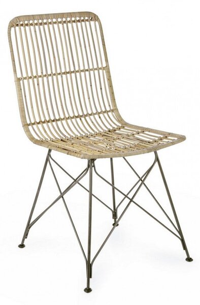Set 4 Sedie 45x55x85h cm Lucila Kubu Natural