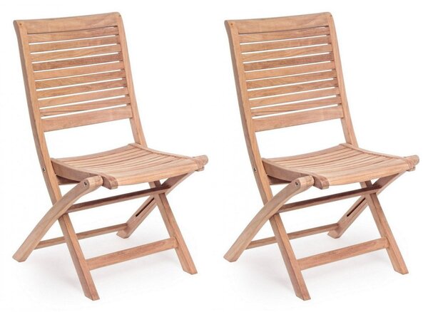 Set 2 Sedie da Giardino 50x59x91h cm Maryland
