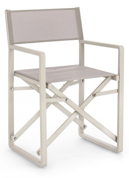 Set 2 Sedie Regista da Giardino 55x50,5x84,5h cm Konnor Rastin