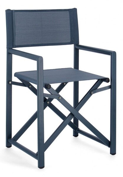 Set 2 Sedie Regista da Giardino 48x56x86h cm Taylor Navy