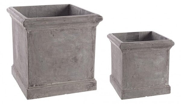 Set 2 Vasi Cement Qu Grigio