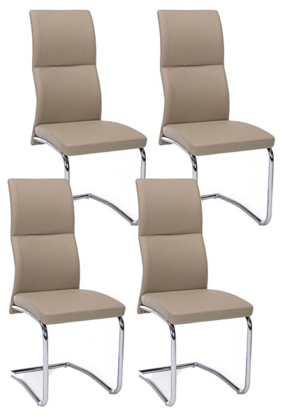 Set 4 Sedie 44x58x104h cm Thelma Tortora