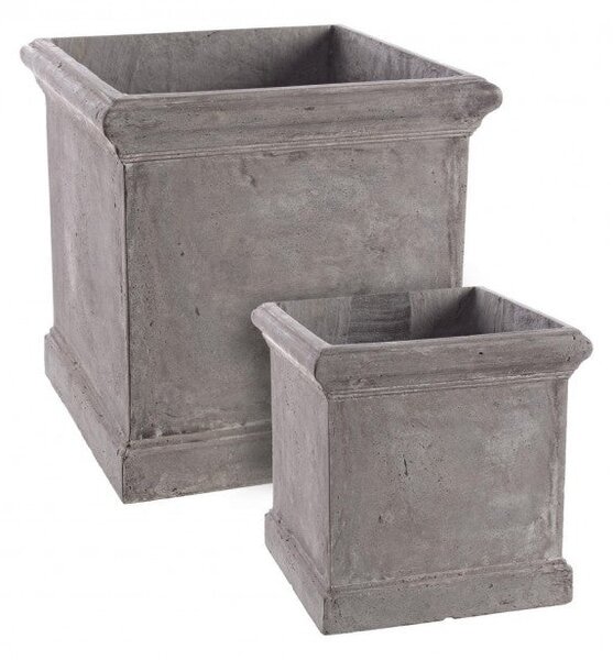 Set 2 Vasi Cement Qu Grigio