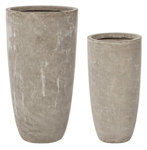 Set 2 Vasi Cement Alto Sabbia