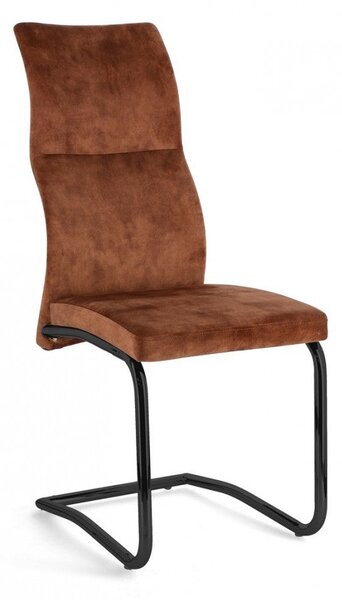 Set 4 Sedie 43,5x62x102h cm Thelma Velluto Ruggine