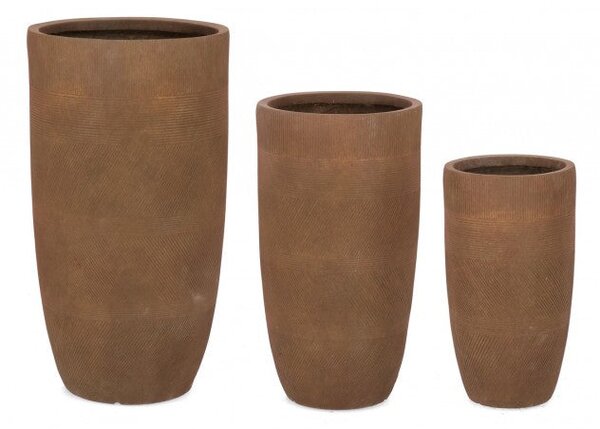 Set 3 Vasi Rigo Rusty Alto
