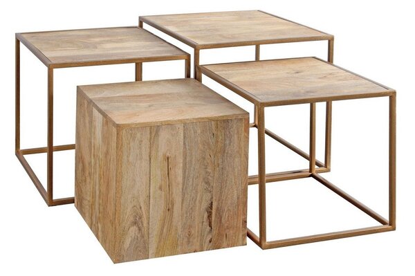 Set 4 Tavolini Quadrati Jaidev