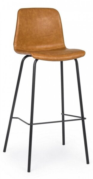 Set 2 Sgabelli Bar 39x44x103,5h cm Kyra Pu Cuoio Vintage