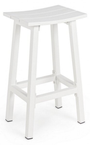 Sgabello Bar 41,8x31x71h cm Skipper Bianco