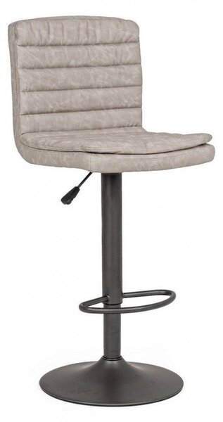 Set 2 Sgabelli Bar 41x50x94,5/115,5h cm Connor Grigio Chiaro Vintage