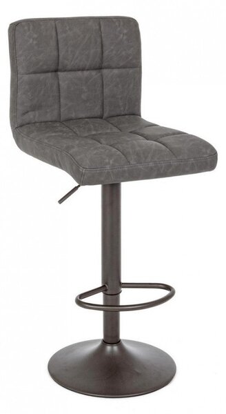 Set 2 Sgabelli Bar 42x51x92/113h cm Greyson Grigio Scuro Vintage
