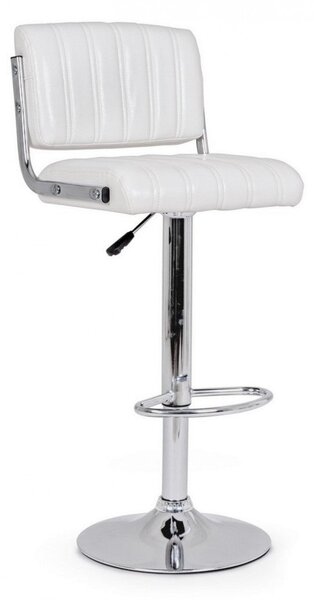 Set 2 Sgabelli Bar 46x51,5x88,5/109,5h cm Barclay Bianco