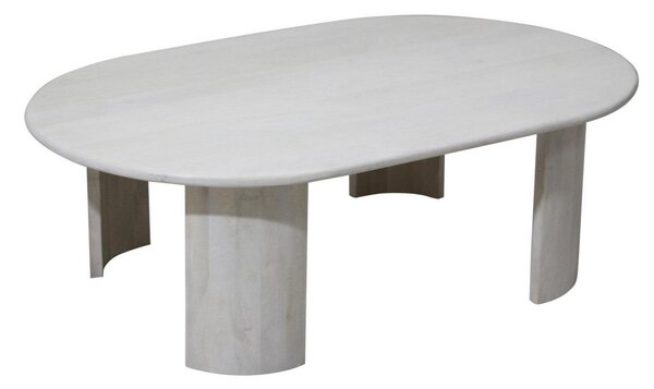 Tavolino 130x80x45h cm Orlando Ovale Naturale