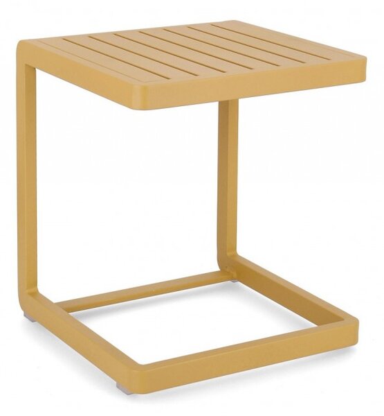 Set 2 Tavolini 40x40x45h cm Konnor Senape