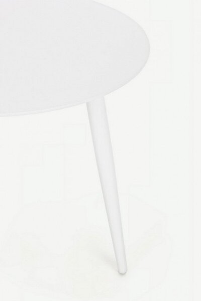 Tavolino Ø50x48h cm Ridley Bianco