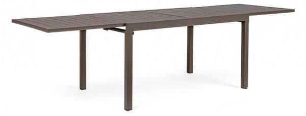 Tavolo Allungabile da Giardino 135-270x90x75h cm Pelagius Coffee