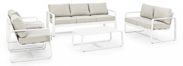 Tavolino 105x62x38h cm Merrigan Bianco