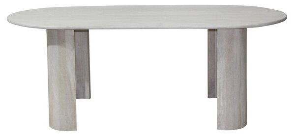 Tavolo 200x100x76h cm Orlando Ovale Naturale