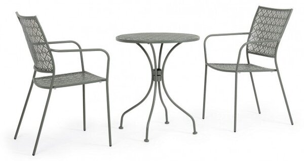 Tavolo da Giardino Ø60x71h cm Lizette Dark Olive