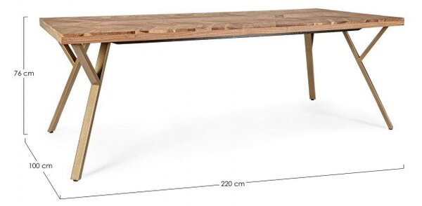 Tavolo 220x100x76h cm Raida