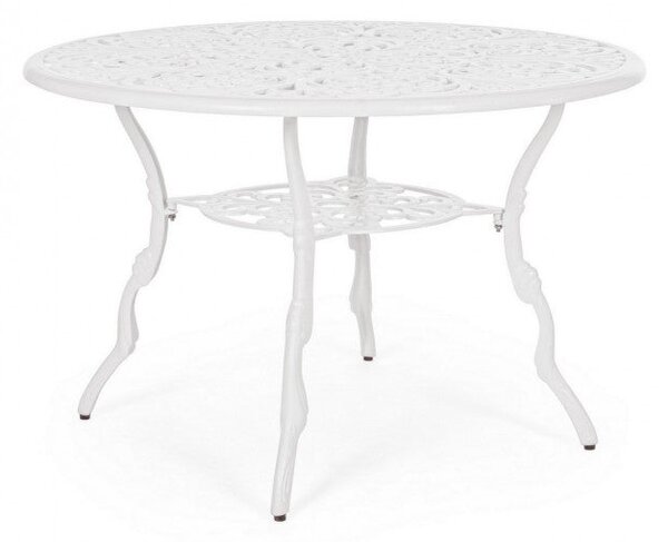 Tavolo da Giardino Ø110x71,5h cm Victoria Bianco