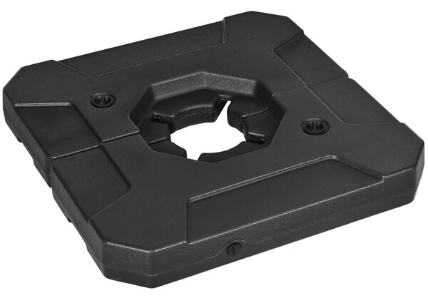 Basi per Ombrellone da Giardino 88,5x88,5x12 cm in HDPE Nero