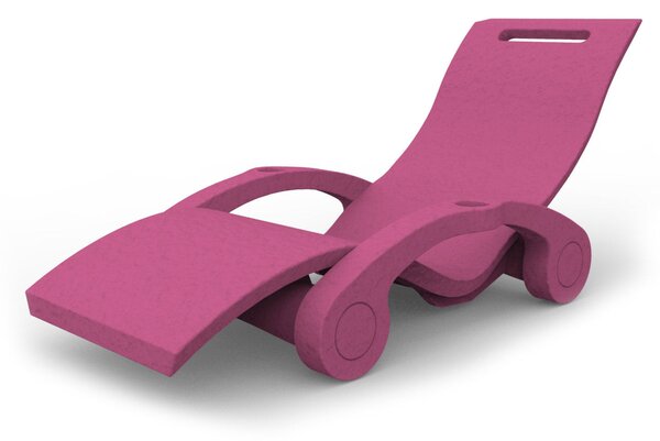 Lettino Chaise Longue Galleggiante da Esterno Giardino Arkema Serendipity Fuxia