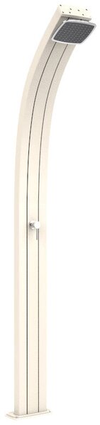 Doccia Solare da Esterno Giardino 25L Miscelatore Arkema Spring Bianco Crema