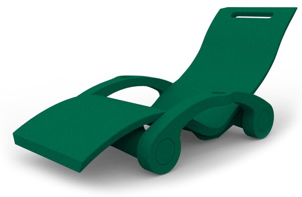 Lettino Chaise Longue Galleggiante da Esterno Giardino Arkema Serendipity Verde