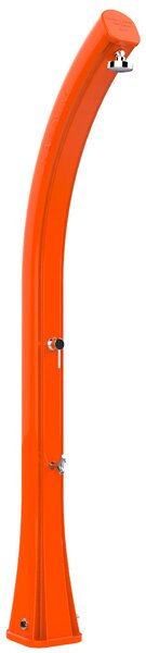 Doccia Solare da Giardino 35L Miscelatore e Lavapiedi Arkema Happy XL Arancio