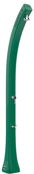 Doccia Solare da Giardino 28L Miscelatore e Lavapiedi Arkema Happy Five Verde Scuro
