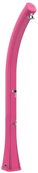 Doccia Solare da Giardino 35L Miscelatore e Lavapiedi Arkema Happy XL Fuxia