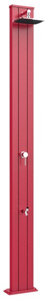 Doccia Solare da Esterno Giardino 30L Miscelatore e Lavapiedi Arkema Spring S Cherry