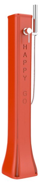 Doccia Solare da Giardino 23L Miscelatore e Doccetta Mobile Arkema Happy Go Arancio
