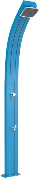 Doccia Solare da Esterno Giardino 30L Miscelatore e Lavapiedi Arkema Spring Blu