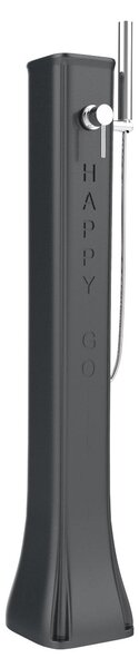Doccia Solare da Giardino 23L Miscelatore e Doccetta Mobile Arkema Happy Go Grigio Antracite