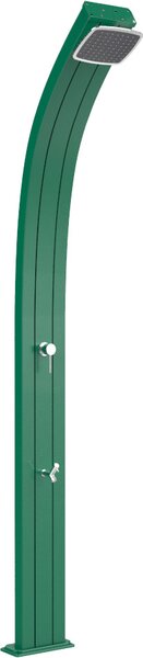 Doccia Solare da Esterno Giardino 30L Miscelatore e Lavapiedi Arkema Spring Verde