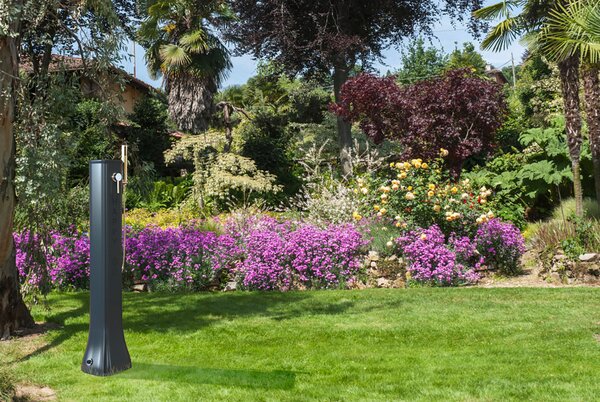 Doccia Solare da Giardino 23L Miscelatore e Doccetta Mobile Arkema Happy Go Fuxia