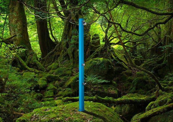 Doccia da Giardino Miscelatore e Lavapiedi Arkema Jolly S Blu