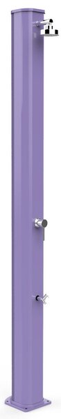 Doccia Solare da Giardino 40L Miscelatore e Lavapiedi Arkema Big Jolly Viola
