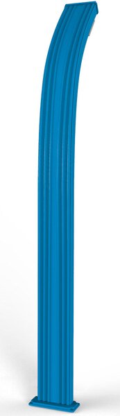 Doccia Solare da Esterno Giardino 30L Miscelatore e Lavapiedi Arkema Spring Blu